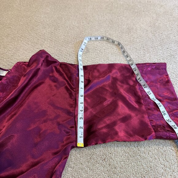 VS Victorias Secret Robe Kimono Gold Label OS Satin Wrap Short Berry Vintage Y2K - Picture 11 of 13